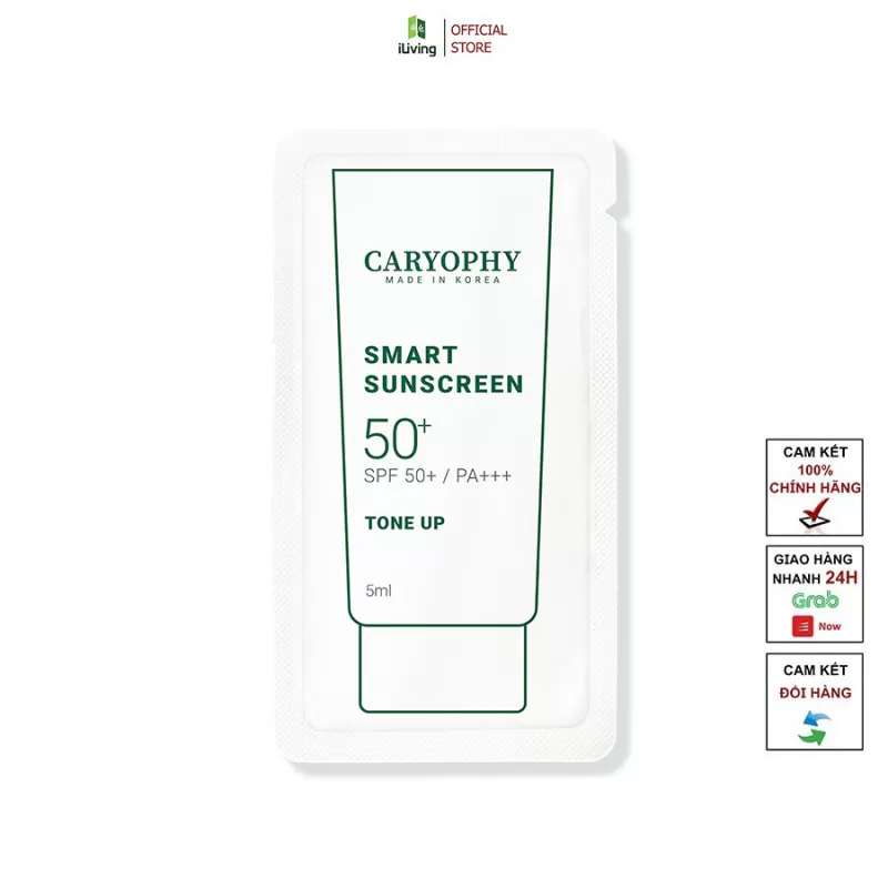 Kem chống nắng ngừa mụn nâng tone Caryophy Smart Tone-up Sunscreen 5ml ILIVING-CARYKCNNM5 - iLiving - Mỹ phẩm chính hãng