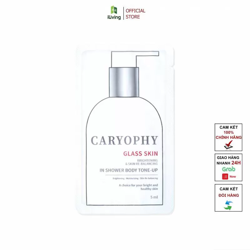 Kem dưỡng ẩm trắng da body Caryophy Glass Skin 3 in 1 5ml ILIVING-CARKDT5M - iLiving - Mỹ phẩm chính hãng