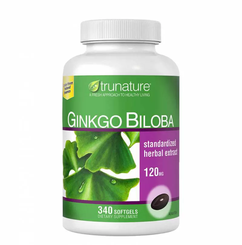 Viên Uống Bổ Não Trunature Ginkgo Biloba Standardized Herbal 340 viên