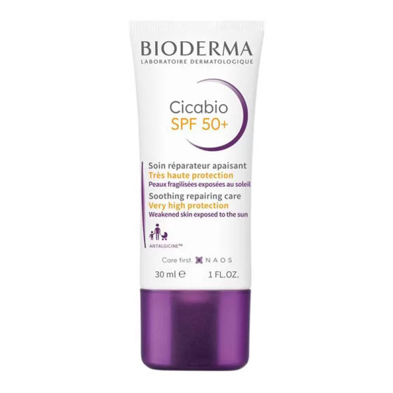 Kem Dưỡng Chống Nắng Bioderma Cicabio Tím SPF 50+ 30ml