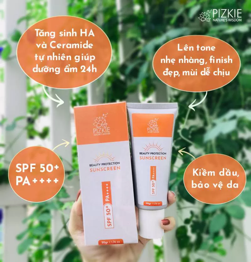 Kem Chống Nắng PIZKIE BEAUTY PROTECTION SUNSCREEN 50gr