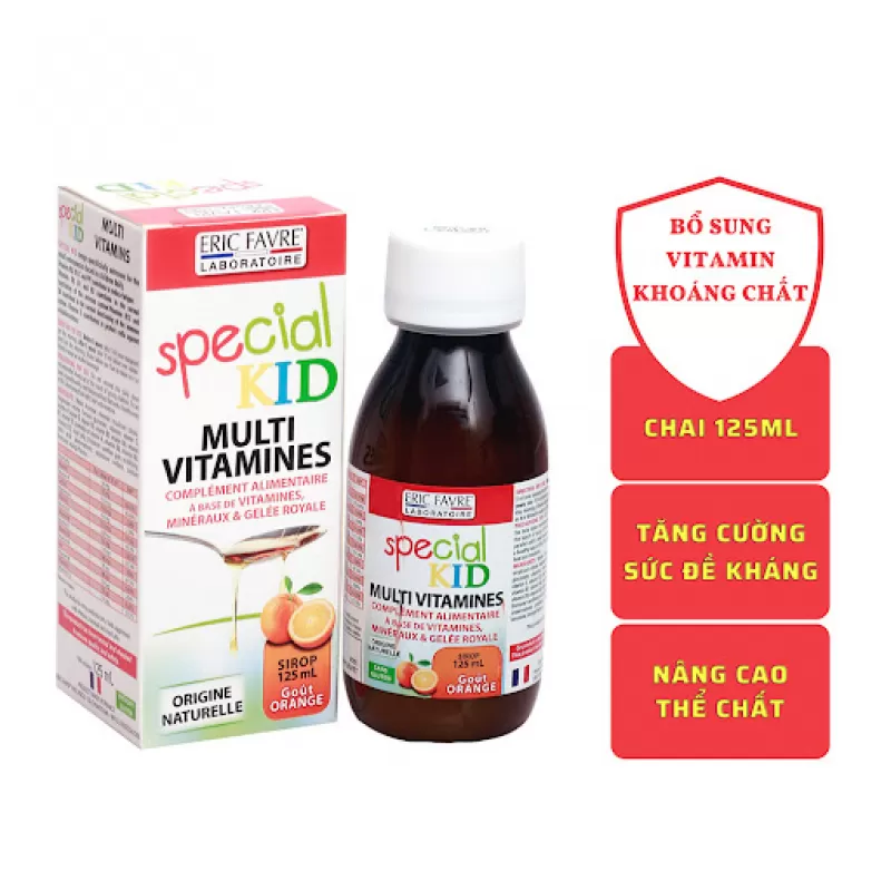 SPECIAL KID MULTIVITAMINES - Siro bổ sung vitamin và khoáng chất - Nhập khẩu Pháp (125ml)