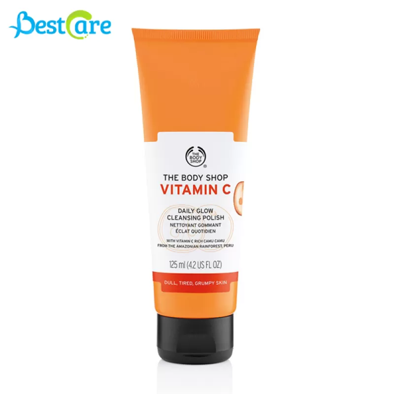 Rửa Mặt THE BODY SHOP Vitamin C Daily Glow Cleansing Polish 125ML