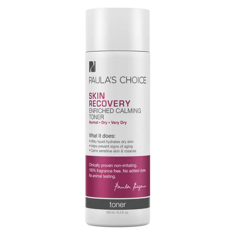 Nước hoa hồng phục hồi độ ẩm cho da PAULA'S CHOICE Skin Recovery Enriched Calming Toner 190ml