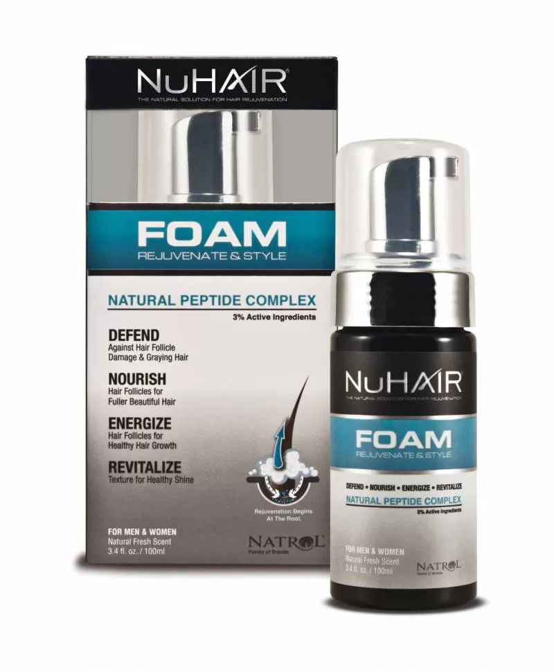 Mọc tóc NuHair Foam Rejuvenate & Style for Men & Women, Natural Fresh Scent