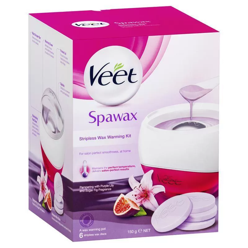 Bộ Sáp Nóng Veet Spawax Stripless Wax Warming Kit từ Đức