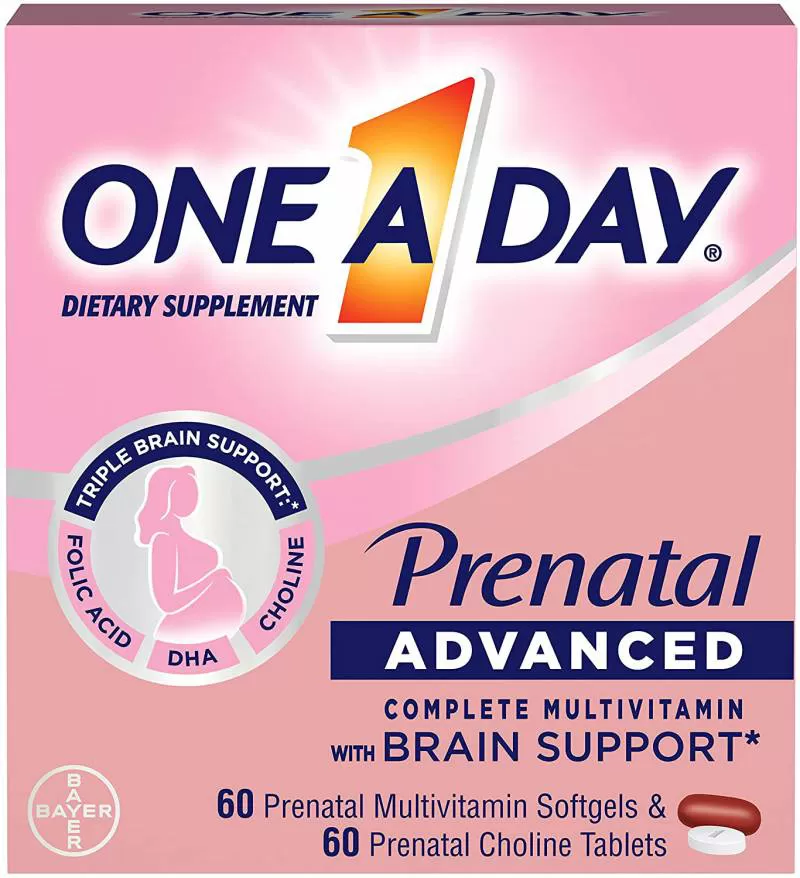 Viên Uống Cho Bà Bầu One A Day Women’s Prenatal (60 Viên Multivitamin và 60 Viên Prenatal Choline)