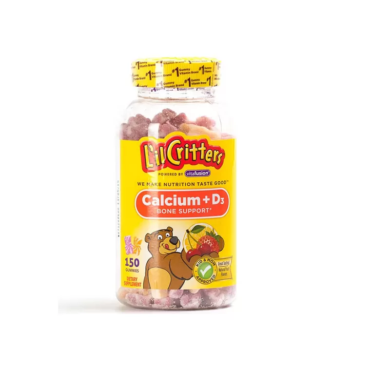 Kẹo dẻo L’il Critters Calcium + Vitamin D3, 150 viên