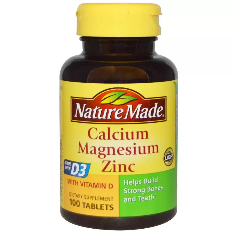 Nature Made Calcium Magnesium and Zinc - Hỗ trợ xương khớp