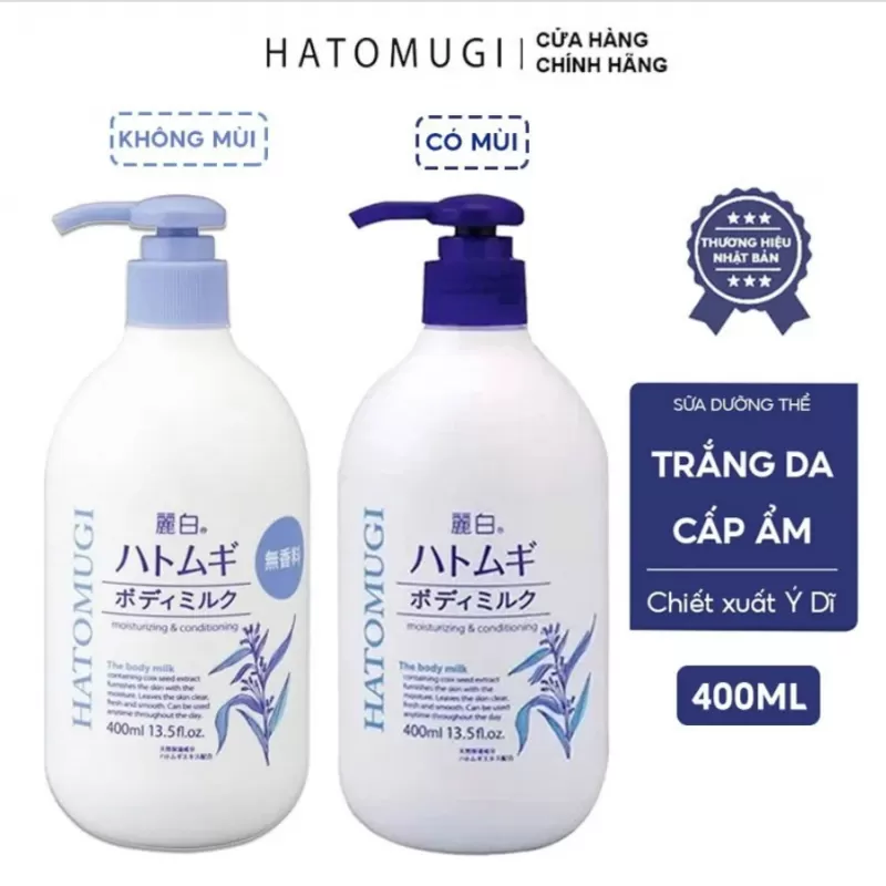 Sữa Dưỡng Thể Hatomugi Kumano 400ml