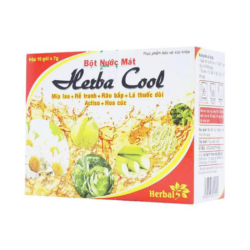 Bột Nước Mát Herbal Cool 10 Gói