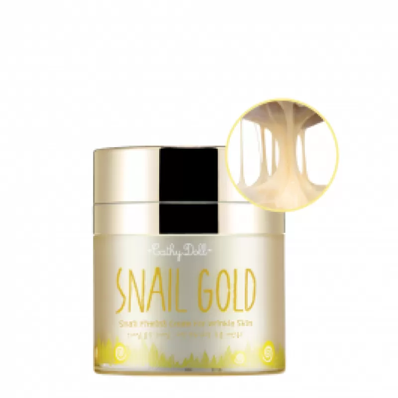 Kem ốc sên vàng dành cho da lão hóa Cathy Doll Snail Gold Snail Firming Cream For Wrinkle Skin-50g