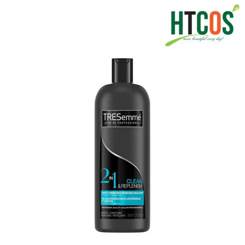 Dầu Gội Xả Phục Hồi Tóc TRESemmé 2in1 Clean & Replenish Shampoo + Conditioner 828ml Mỹ