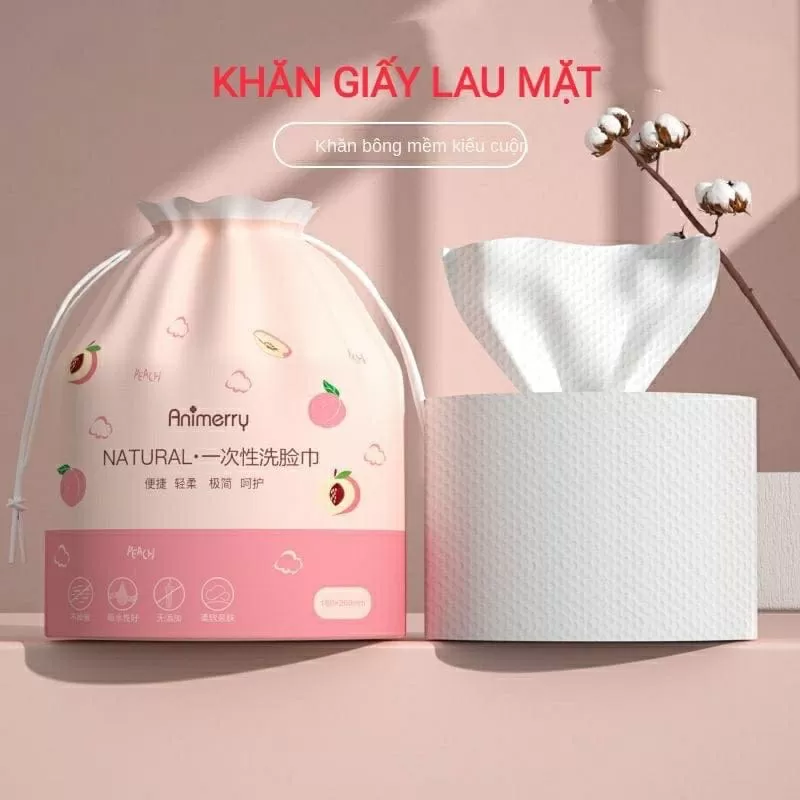 Khăn giấy lau mặt ANIMERRY - Set 4 cuốn