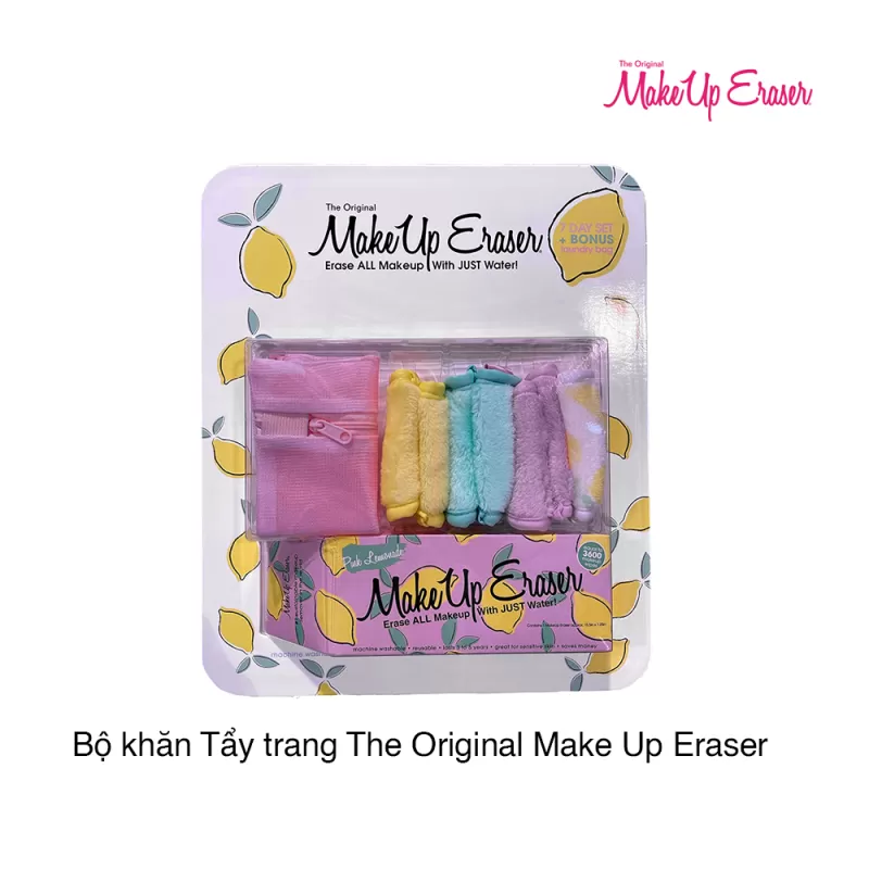 Bộ khăn Tẩy trang The Original Make Up Eraser (7 khăn + 1 túi giặt)