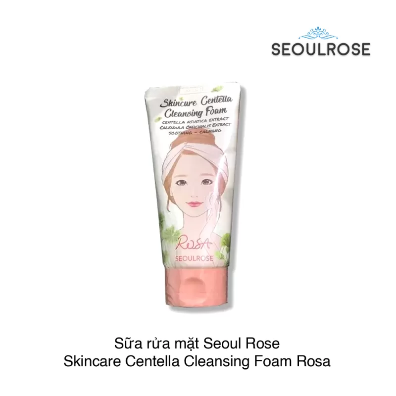Sữa rửa mặt Seoul Rose Skincare Centella Cleansing Foam Rosa