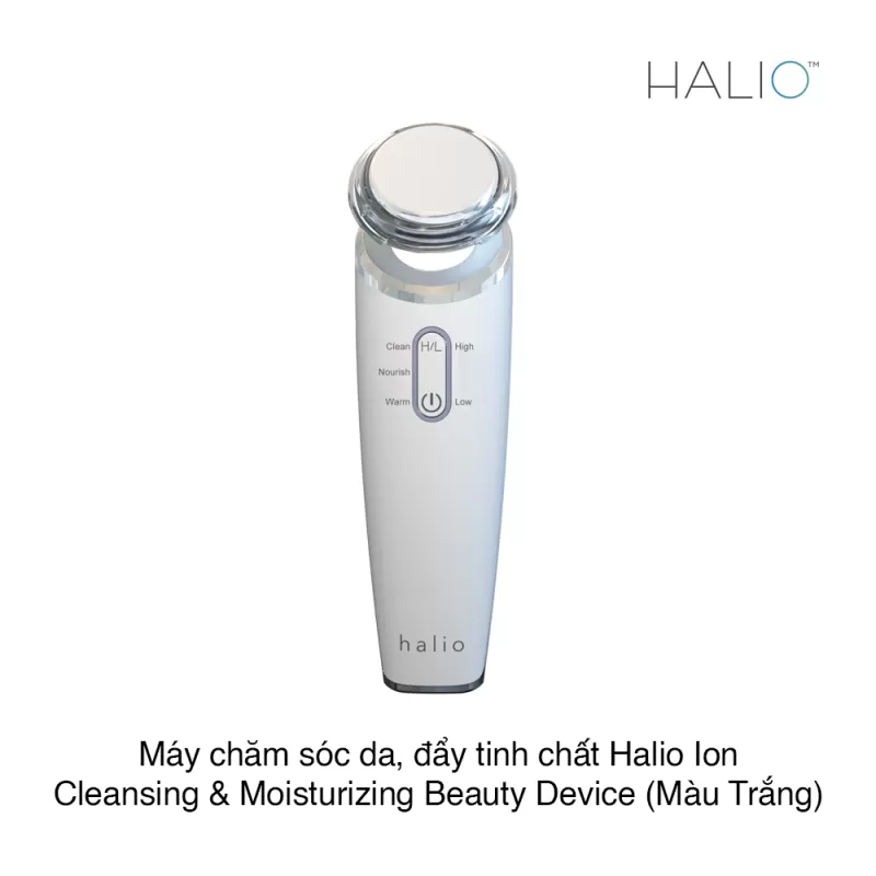 Máy chăm sóc da Halio Ion Cleansing & Moisturizing Beauty Device (Trắng) (Hộp)