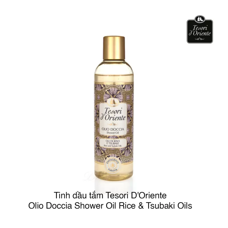 Tinh dầu tắm Tesori D'Oriente Olio Doccia Shower Oil Rice & Tsubaki Oils 250ml (Hộp)