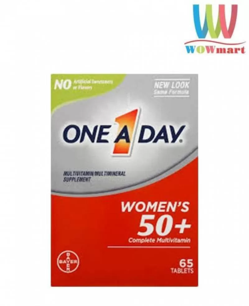 Vitamin One A Day cho phụ nữ trên 50 tuổi One A Day Women’s 50+ Multivitamin 65 viên