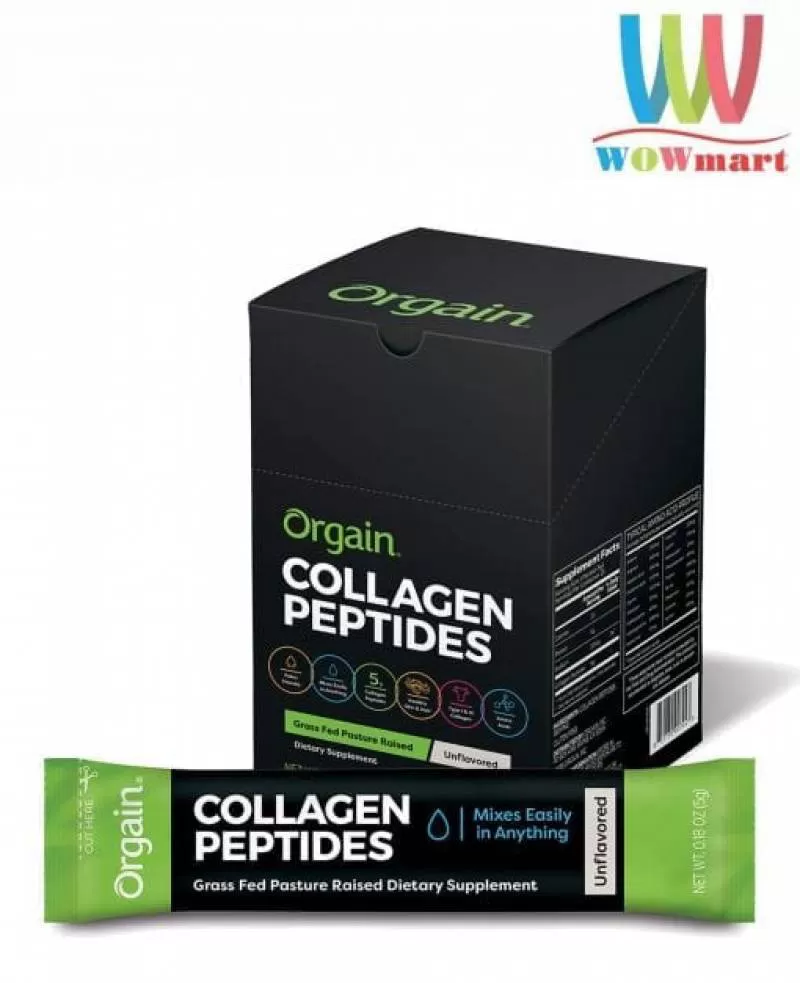 Bột Collagen Peptides Orgain 25 gói