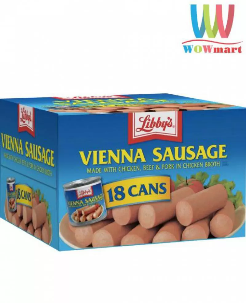 Xúc xích đóng hộp Libby’s Vienna Sausage thùng 18 hộp