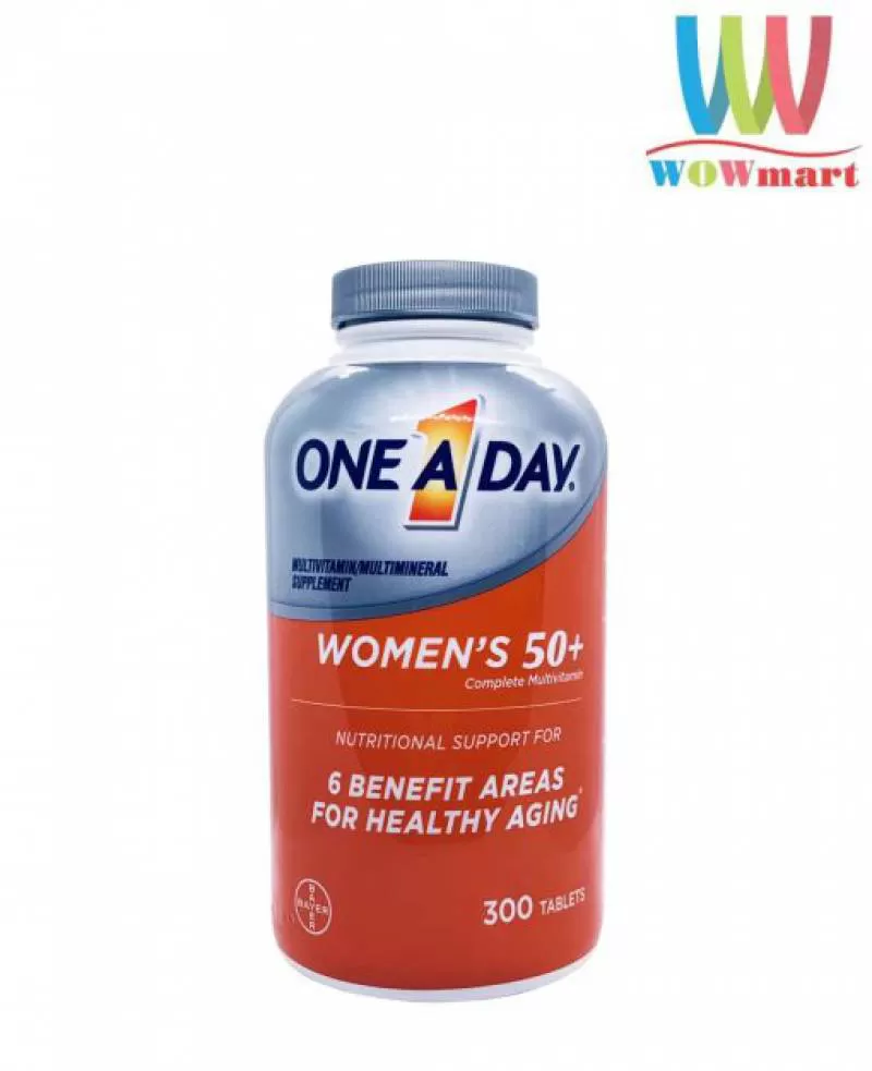 TPCN One A Day cho phụ nữ trên 50 One A Day Women’s 50+ Multivitamin 300 viên (Mẫu mới)