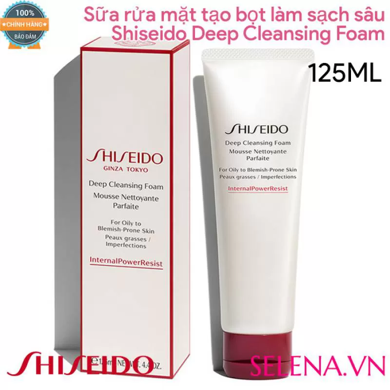 Sữa rửa mặt Shiseido Deep Cleansing Foam 125ml - SELENA.VN