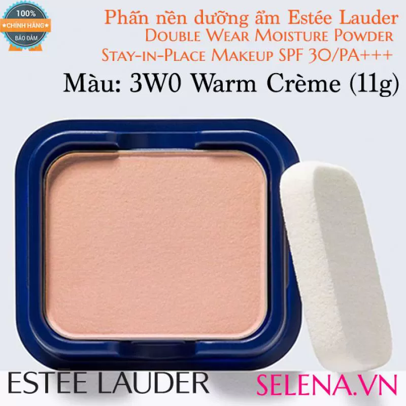 Phấn nền dưỡng ẩm Double Wear Moisture Powder #3W0 Warm Crème