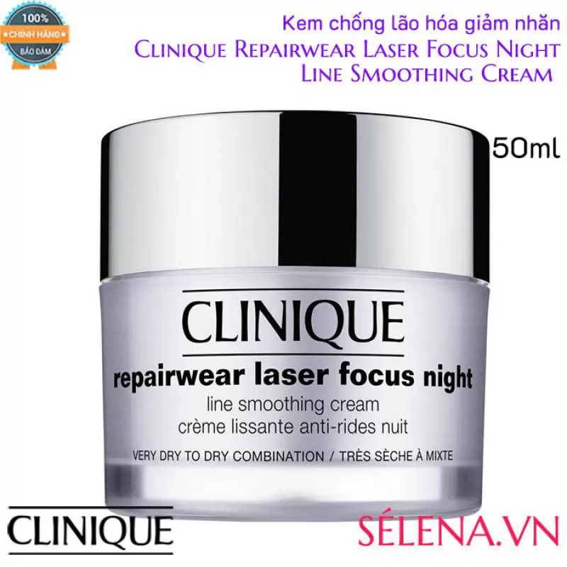 Kem chống lão hóa Clinique Repairwear Laser Focus Night 50ml