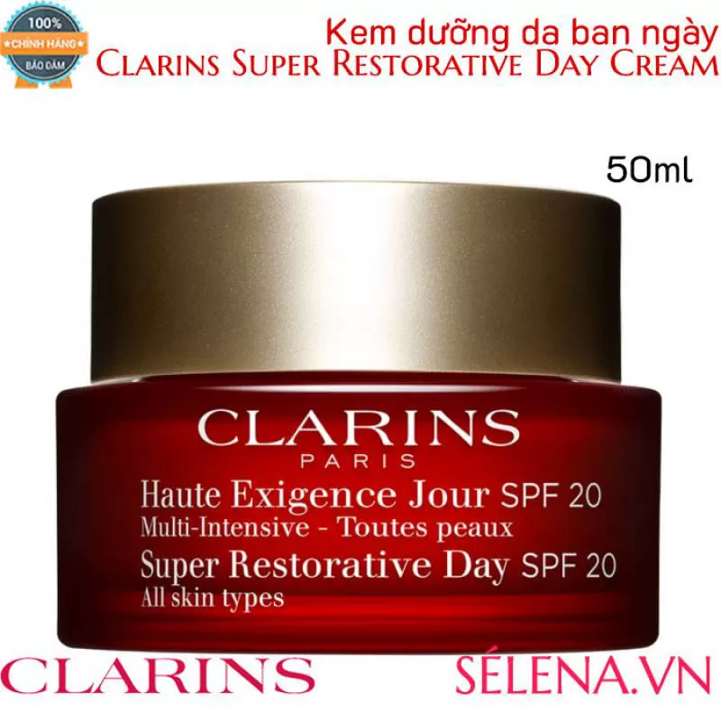 Kem dưỡng da ban ngày Clarins Super Restorative Day Cream 50ml - SELENA.VN
