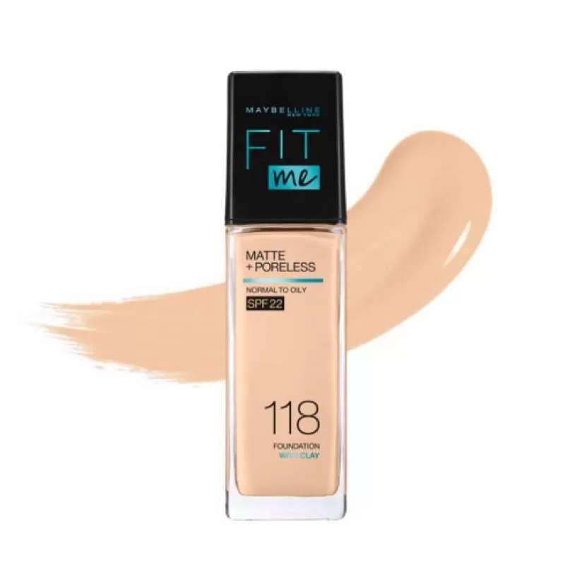 MAYBELLINE Kem Nền Maybelline Fit Me #118 Light Beige 30ml