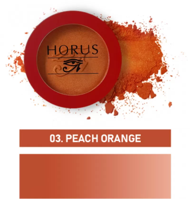 HORUS Phấn má Horus Long - Lasting Blusher - #03 Peach Orange Cam Đào 4g