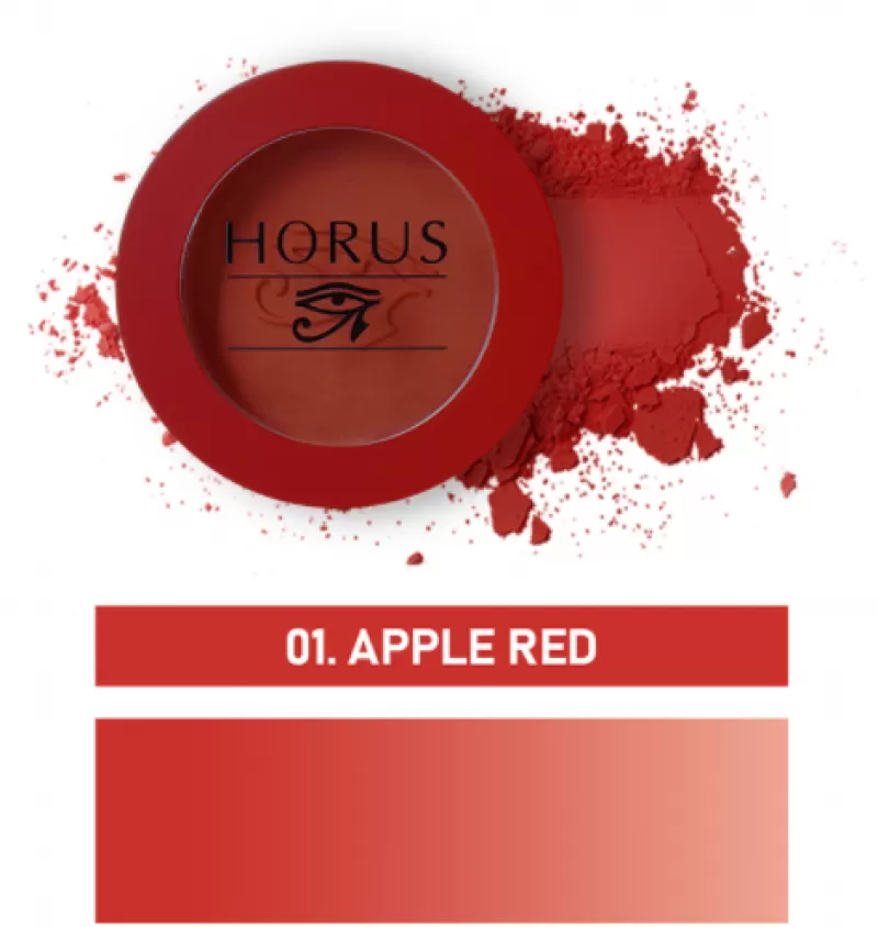 HORUS Phấn má Horus Long - Lasting Blusher - #01 Apple Red Hồng Đỏ 4g