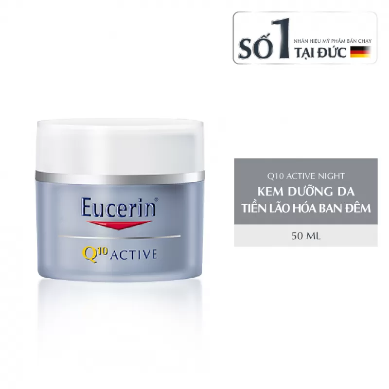 Kem dưỡng ngăn ngừa lão hóa ban đêm Q10 Eucerin 50ml
