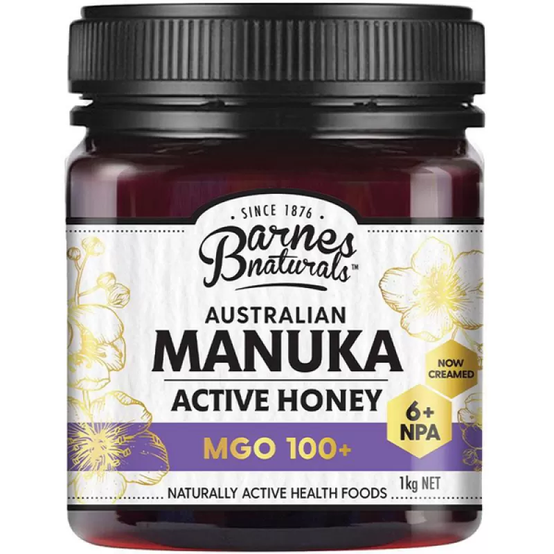 Mật ong Manuka Úc Barnes Naturals MGO 100+ Australian Honey 1kg