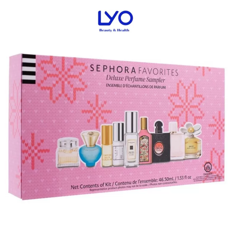 Set 9 nước hoa mini Sephora Favorites Deluxe Perfume Sampler bộ 9 sản phẩm