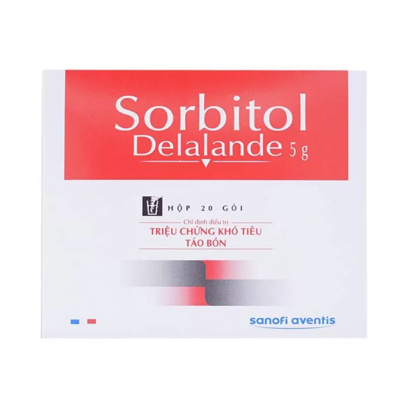 Thuốc bột Sorbitol Sanofi 5g trị táo bón (20 gói x 5g)