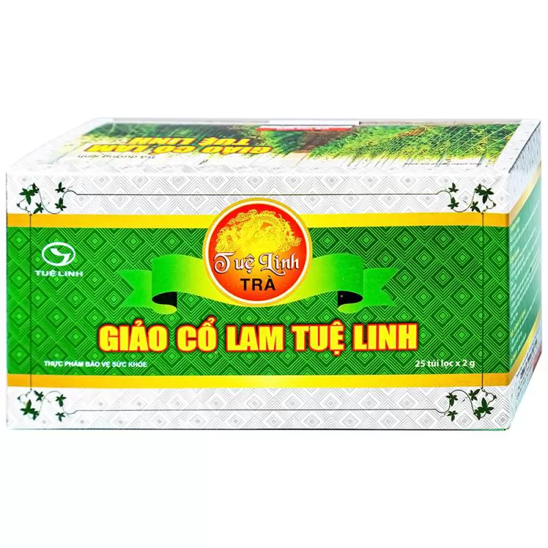 Trà túi lọc Giảo Cổ Lam Tuệ Linh hỗ trợ giảm mỡ máu (2g x 25 túi)