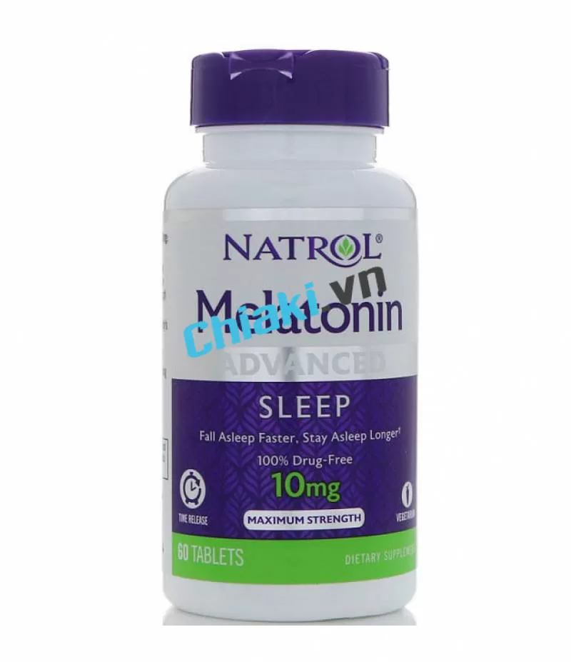 Natrol Sleep 10mg - Viên uống hỗ trợ cải thiện giấc ngủ