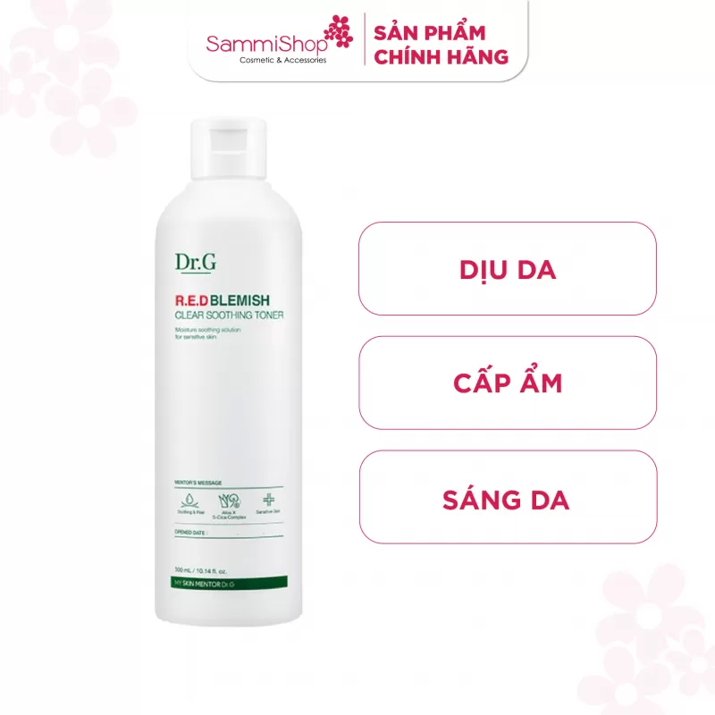 Dr.G Nước hoa hồng R.E.D Blemish Clear Soothing Toner 300ml