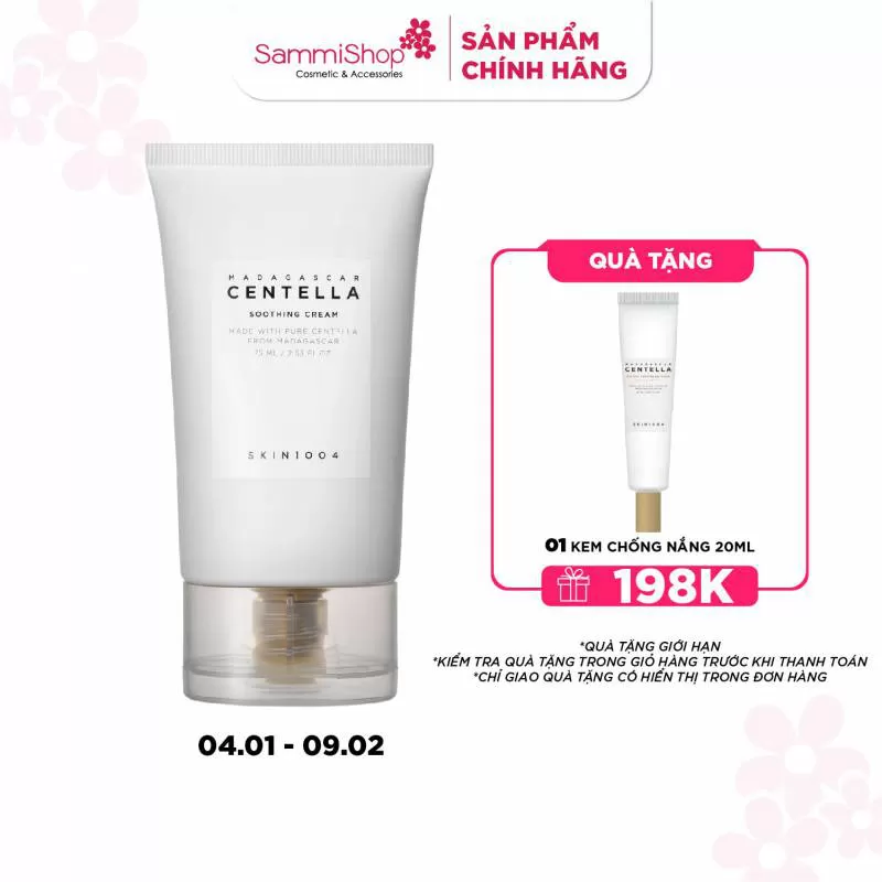 Skin1004 Kem dưỡng Madagascar Centella Soothing Cream 75ml