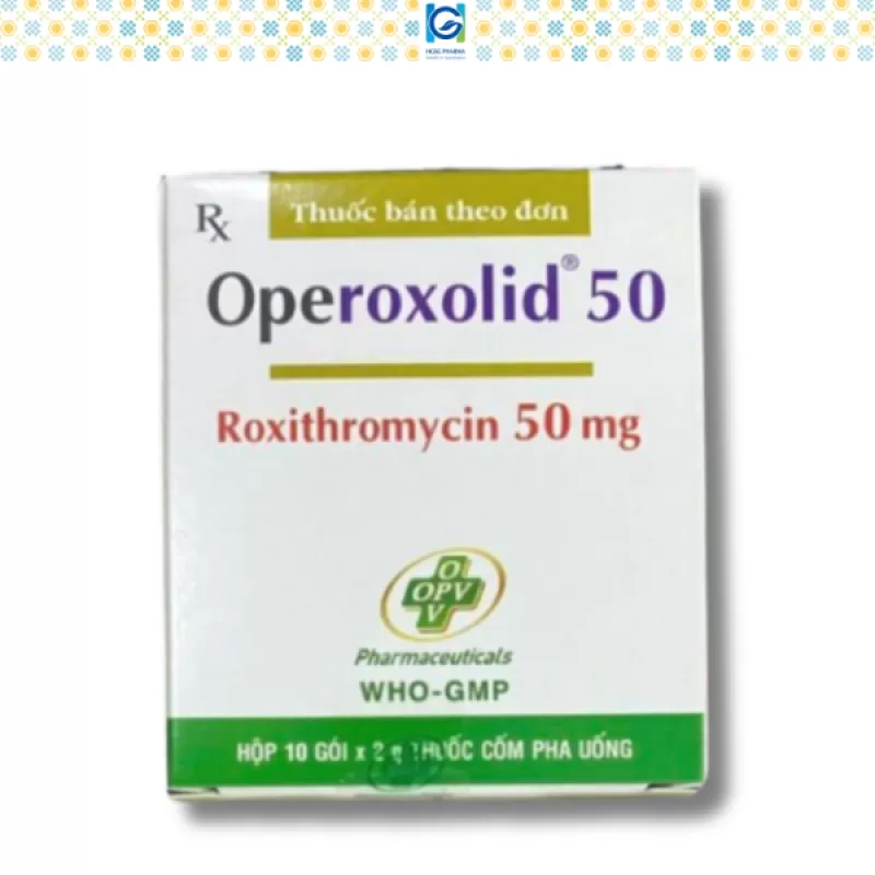 Thuốc kháng sinh OPEROXOLID 50 (Hộp 10 gói) - Công ty TNHH Dược Phẩm Hoàng Giang Sài Gòn