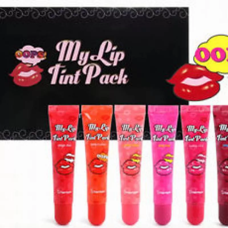 Set son xăm Môi My Lip Tint Pack Hàn Quốc ( 6 cây)