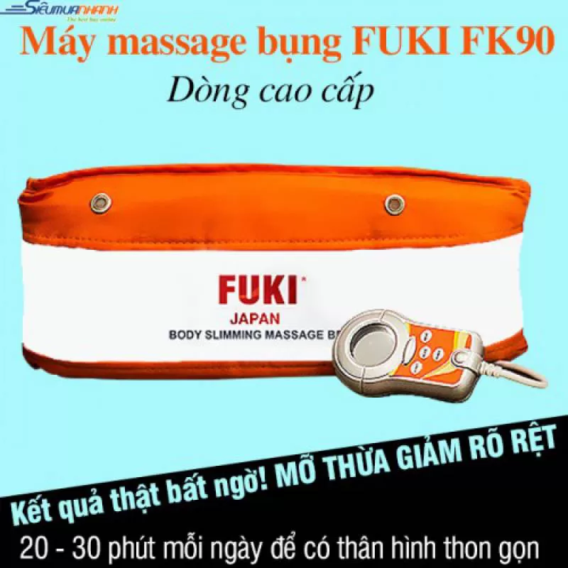 Máy massage bụng FUKI Nhật Bản FK90 (Màu cam) - New 2018