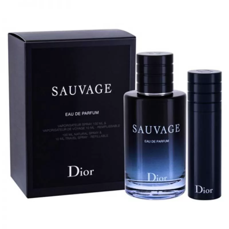 Set Dior Sauvage (EDP 100ml, Travel Case EDP 10ml) – Kinperfume