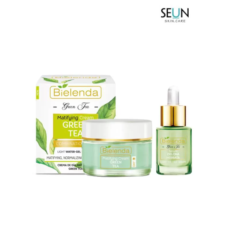 Bộ Serum Kem dưỡng Bielenda Green Tea kiềm dầu hiệu quả