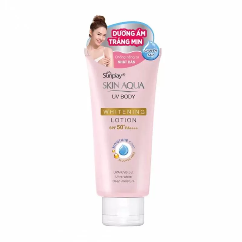 Kem Chống Nắng Body Sunplay Skin Aqua UV Body Whitening Lotion SPF 50+ PA++++ 150G