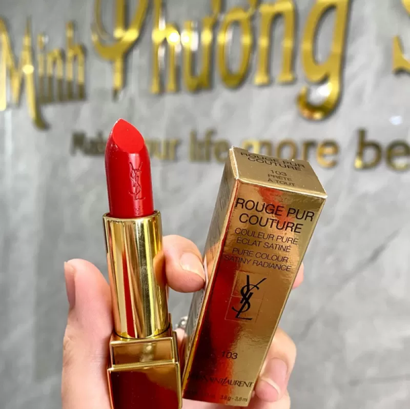 Son YSL Rouge Pur Couture Lipstick - Màu 103 Endanger Me Red