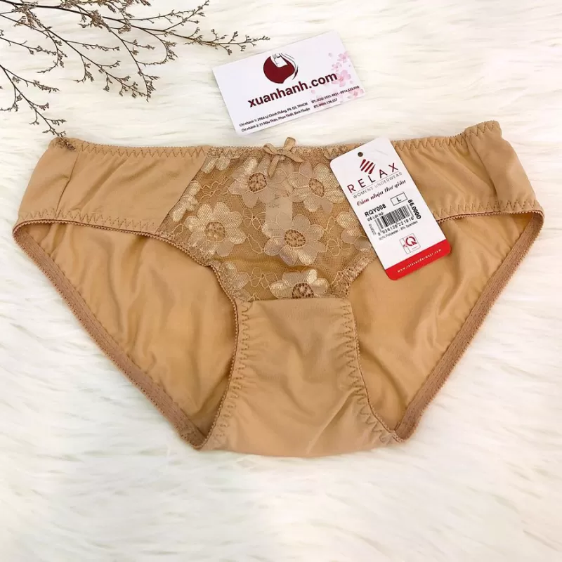 Quần lót Nữ Relax - RQY008 phối ren cao cấp, quyến rũ size L