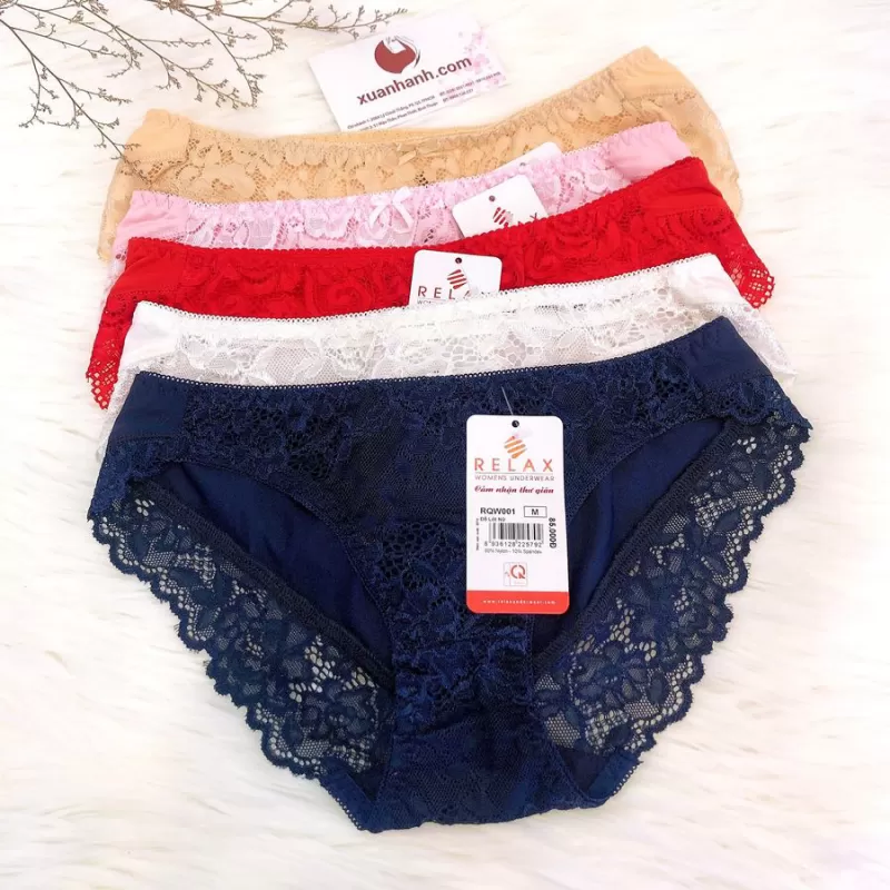 Quần lót Nữ Relax - RQW001 phối ren cao cấp, nữ tính size L
